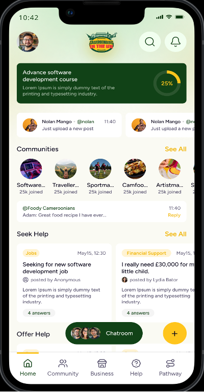 CAMUK community app